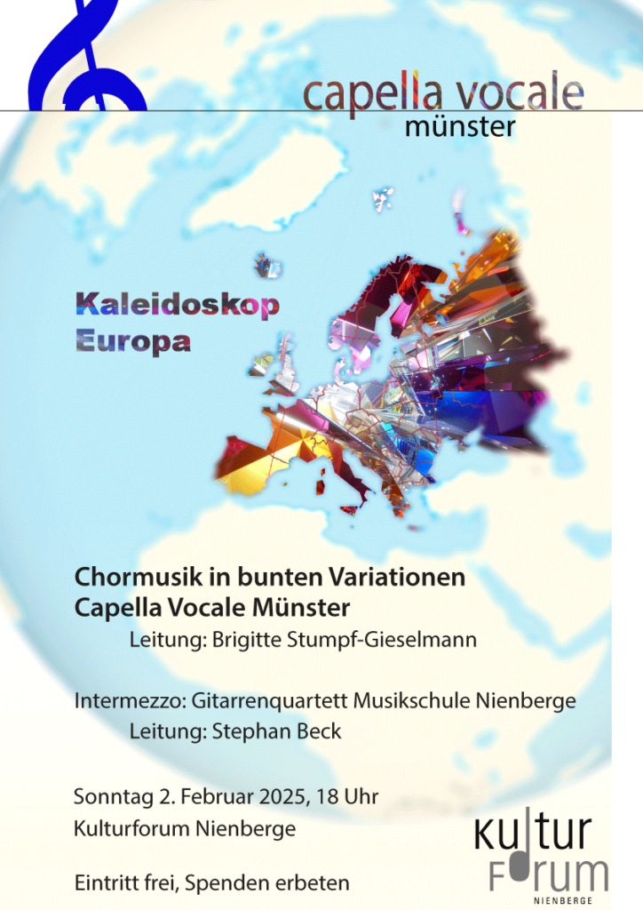 Plakat zum Konzert der Capella Vocale